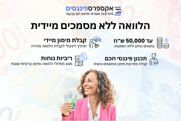 הלוואה ללא מסמכים מיידית